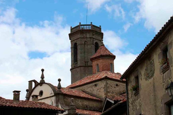 Vista del poble de Rupit
